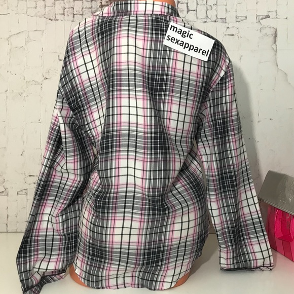 SALE🎉VS S LOGO EMBROIDERY SLEEP SHIRT PAJAMAS - Picture 2 of 2